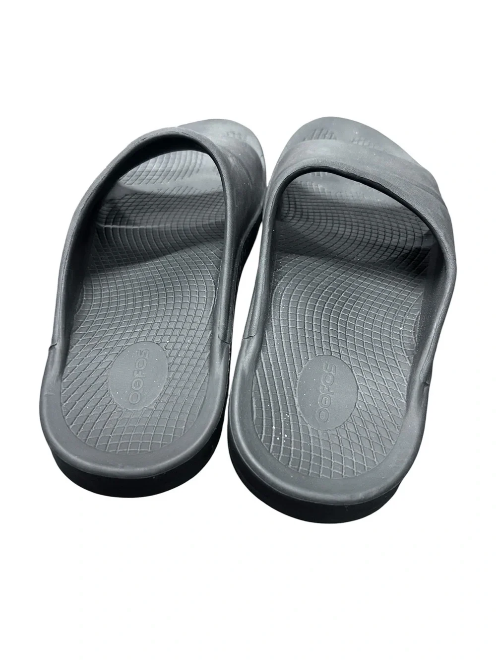 OOFOS Black Foam Recovery Slide